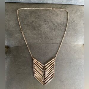 Chevron Necklace in Silver